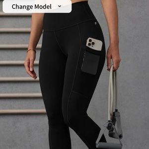 Fabletics On-The-Go PowerHold® High-Waisted Legging - LARGE (SHORT)